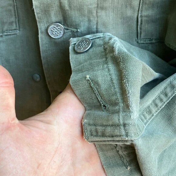 Original US Army WW2 HBT Jacket - Picture 6 of 8